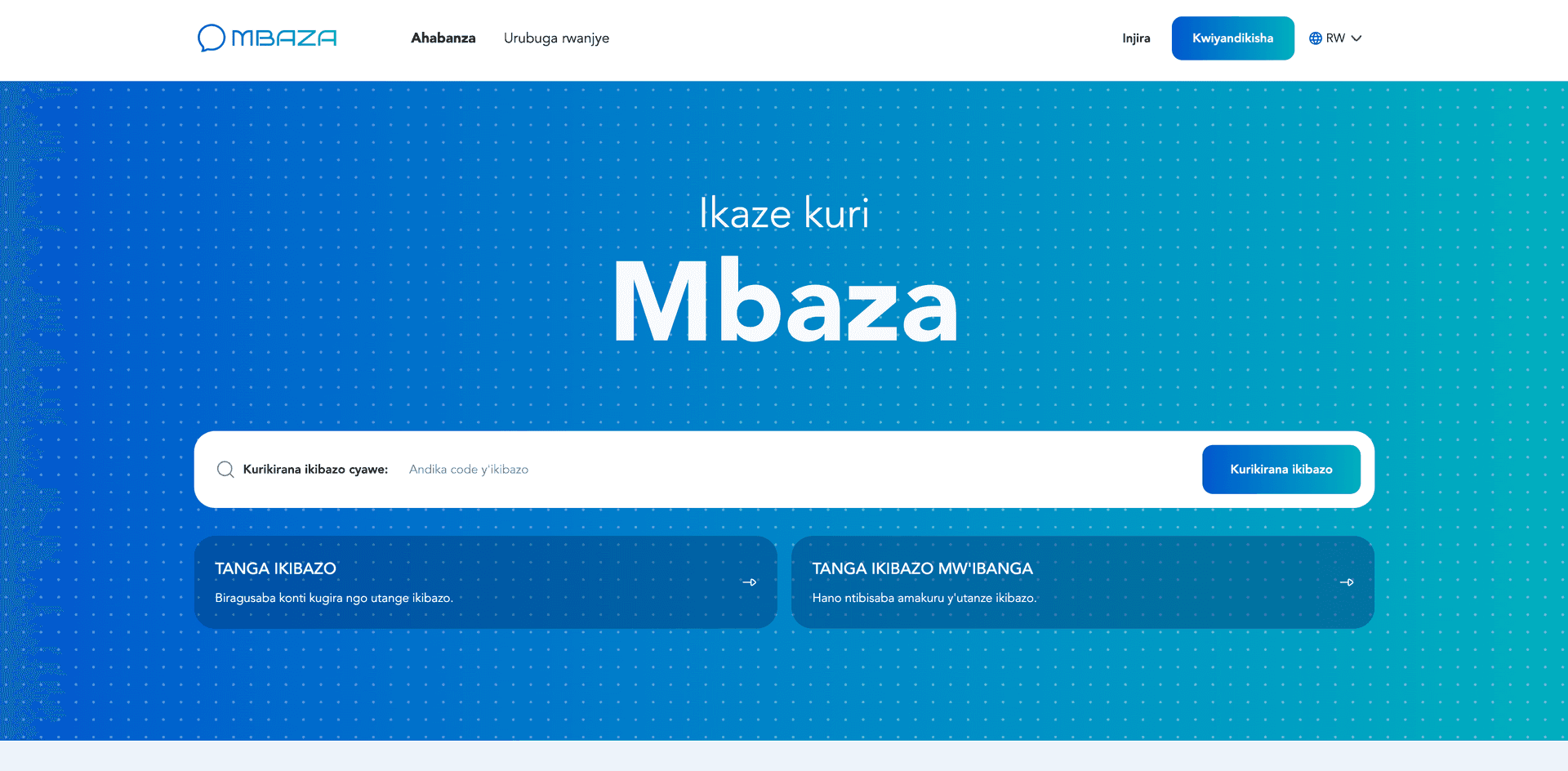 Mbaza knowledge-sharing platform
